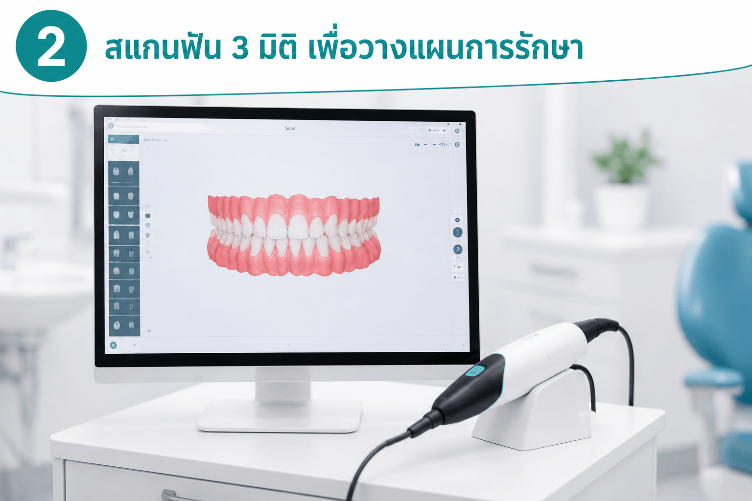 สแกนฟัน 3 มิติ เพื่อวางแผนการรักษา